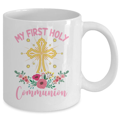 My First Holy Communion Girls Christians And Catholic Mug | teecentury