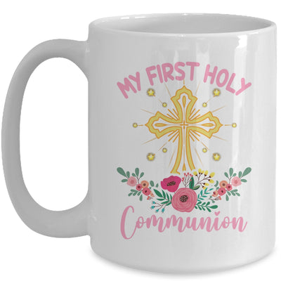 My First Holy Communion Girls Christians And Catholic Mug | teecentury