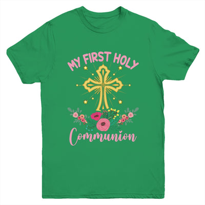 My First Holy Communion Girls Christians And Catholic Youth Shirt | teecentury