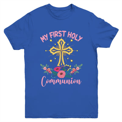 My First Holy Communion Girls Christians And Catholic Youth Shirt | teecentury