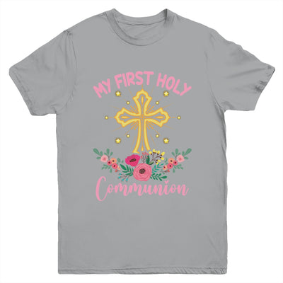 My First Holy Communion Girls Christians And Catholic Youth Shirt | teecentury