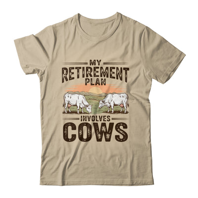 My Retirement Plan Involves Cows Funny Farmer Retired Men Shirt & Hoodie | teecentury