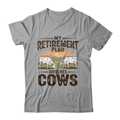 My Retirement Plan Involves Cows Funny Farmer Retired Men Shirt & Hoodie | teecentury