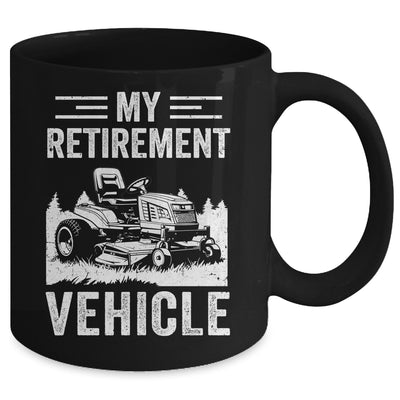 My Retirement Vehicle Funny Riding Lawn Mower Retro Dad Mug | teecentury