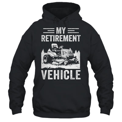 My Retirement Vehicle Funny Riding Lawn Mower Retro Dad Shirt & Tank Top | teecentury