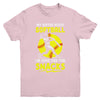 My Sister Plays Softball I'm Here For The Snacks Youth Shirt | teecentury