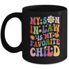My Son In Law Is My Favorite Child Funny Family Groovy Retro Mug | teecentury