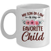 My Son In Law Is My Favorite Child Funny Mom Family Floral Mug | teecentury