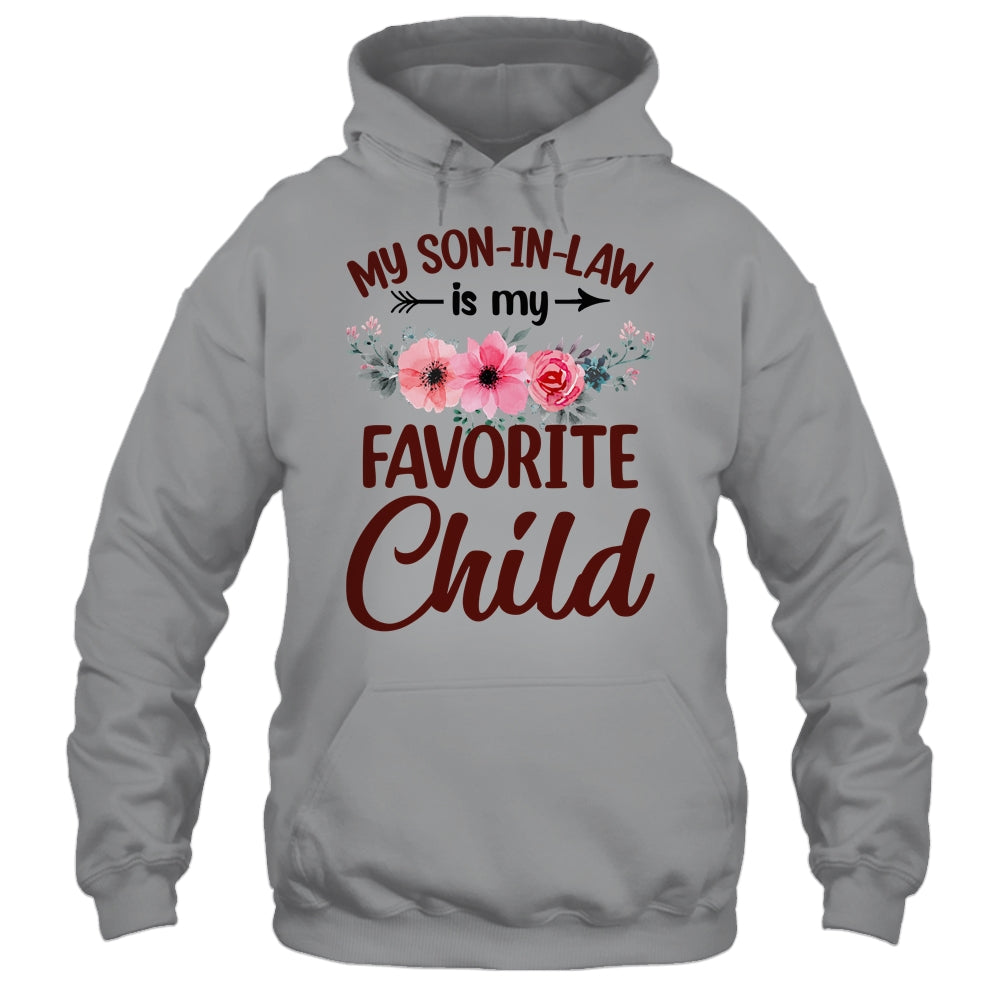 My Son In Law Is My Favorite Child Funny Mom Family Floral Shirt & Tank Top | teecentury