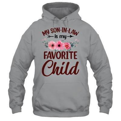 My Son In Law Is My Favorite Child Funny Mom Family Floral Shirt & Tank Top | teecentury