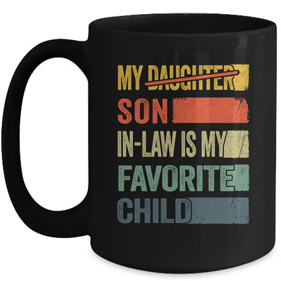My Son In Law Is My Favorite Child Retro Mother Day Funny Mug | teecentury