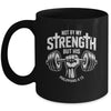 My Strength Christian Men Bible Gym Workout Weightlifting Mug | teecentury