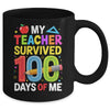 My Teacher Survived 100 Days Of Me 100th Days Of School Kids Mug | teecentury