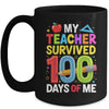 My Teacher Survived 100 Days Of Me 100th Days Of School Kids Mug | teecentury