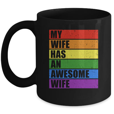 My Wife Has An Awesome Wife Funny Lesbian Wedding LGBT Mug | teecentury