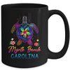 Myrtle Beach Carolina Tie Dye Sea Turtle Vacation Family Mug | teecentury