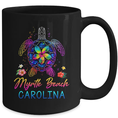 Myrtle Beach Carolina Tie Dye Sea Turtle Vacation Family Mug | teecentury