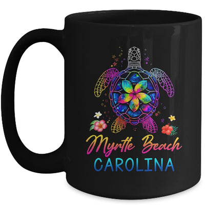 Myrtle Beach Carolina Tie Dye Sea Turtle Vacation Family Mug | teecentury