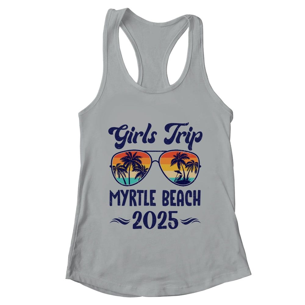 Myrtle Beach Girls Trip Beach Vacation 2025 Matching Group Shirt & Tank Top | teecentury