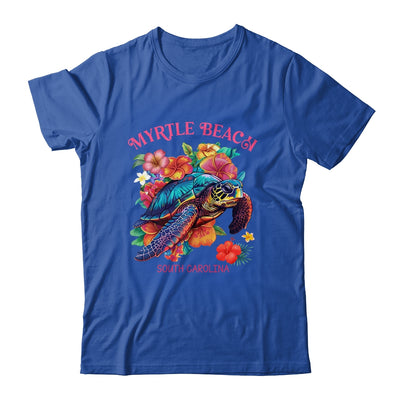 Myrtle Beach South Carolina Floral Beach Turtle Souvenir Shirt & Tank Top | teecentury