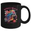 Myrtle Beach South Carolina Floral Beach Turtle Souvenir Mug | teecentury