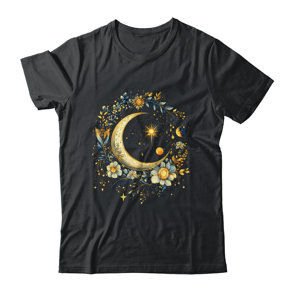Mystic Sun And Moon Woman Girls Mystical Flowers Aesthetic Shirt & Tank Top | teecentury