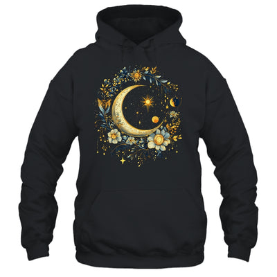 Mystic Sun And Moon Woman Girls Mystical Flowers Aesthetic Shirt & Tank Top | teecentury