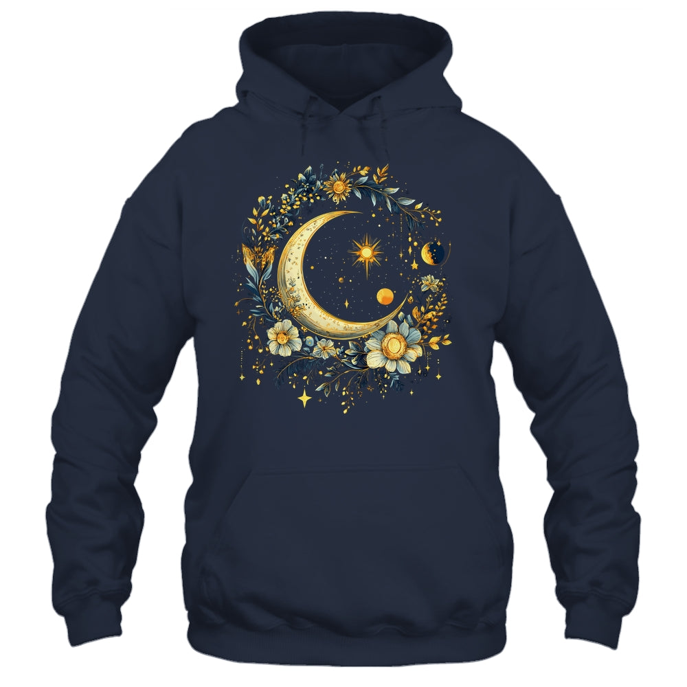 Mystic Sun And Moon Woman Girls Mystical Flowers Aesthetic Shirt & Tank Top | teecentury