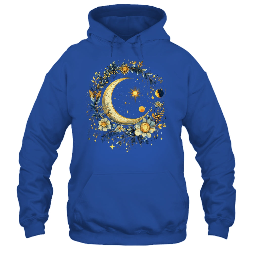 Mystic Sun And Moon Woman Girls Mystical Flowers Aesthetic Shirt & Tank Top | teecentury