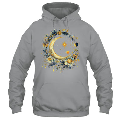 Mystic Sun And Moon Woman Girls Mystical Flowers Aesthetic Shirt & Tank Top | teecentury