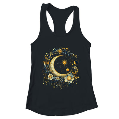 Mystic Sun And Moon Woman Girls Mystical Flowers Aesthetic Shirt & Tank Top | teecentury