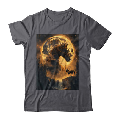 Mystical Retro Majestic Horse Spirit Animal Moon Nature Shirt & Hoodie | teecentury