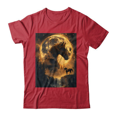 Mystical Retro Majestic Horse Spirit Animal Moon Nature Shirt & Hoodie | teecentury