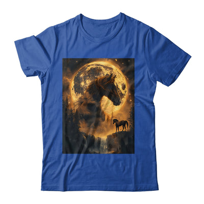 Mystical Retro Majestic Horse Spirit Animal Moon Nature Shirt & Hoodie | teecentury