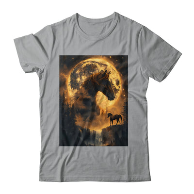 Mystical Retro Majestic Horse Spirit Animal Moon Nature Shirt & Hoodie | teecentury