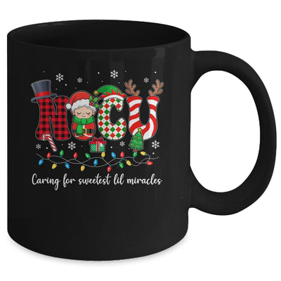 NICU Caring For Sweetest Lil Miracles Christmas Nurse Mug | teecentury