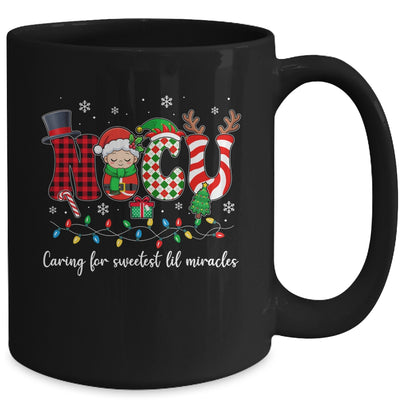 NICU Caring For Sweetest Lil Miracles Christmas Nurse Mug | teecentury