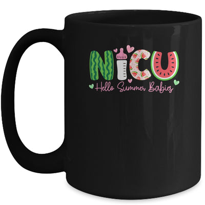NICU Nurse Hello Summer Watermelon Funny Nursing Girls Women Mug | teecentury