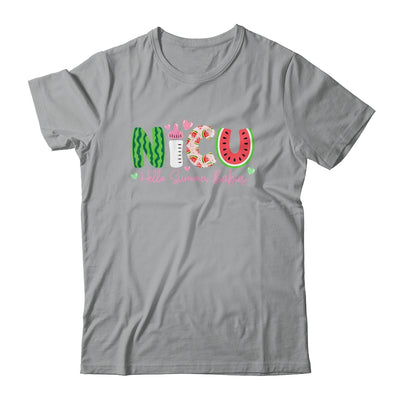 NICU Nurse Hello Summer Watermelon Funny Nursing Girls Women Shirt & Tank Top | teecentury