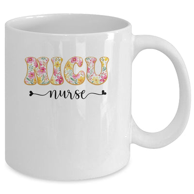 NICU Nurse Neonatal Intensive Care Unit Nurse Floral Mug | teecentury