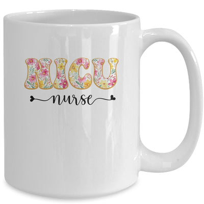 NICU Nurse Neonatal Intensive Care Unit Nurse Floral Mug | teecentury