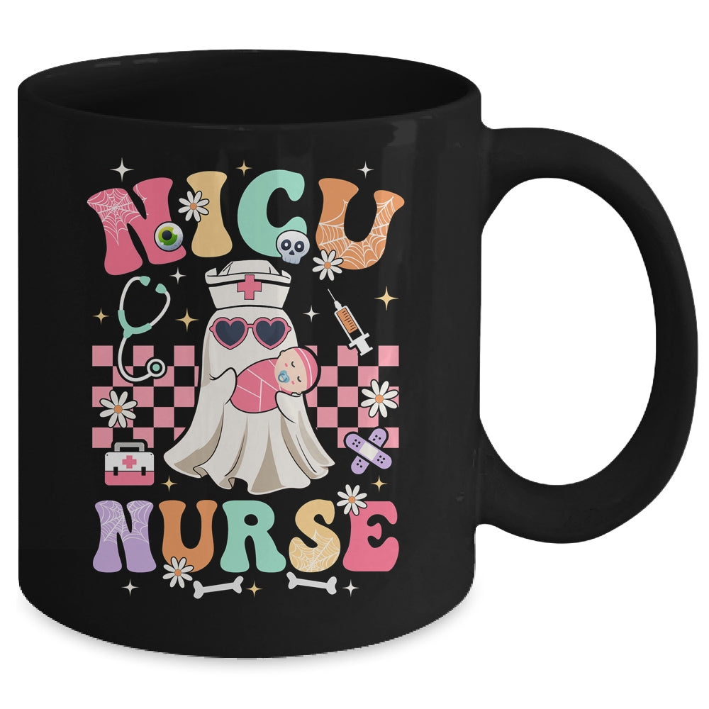 NICU Nurse Spooky Ghost Halloween Cute Nursing Costume Mug | teecentury
