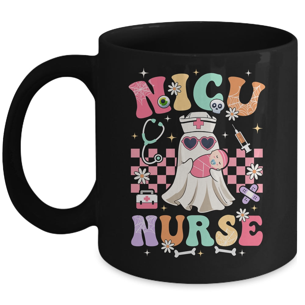 NICU Nurse Spooky Ghost Halloween Cute Nursing Costume Mug | teecentury