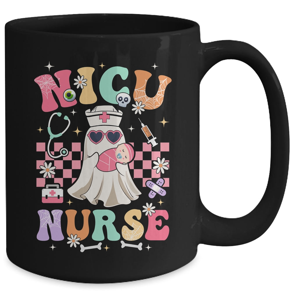 NICU Nurse Spooky Ghost Halloween Cute Nursing Costume Mug | teecentury