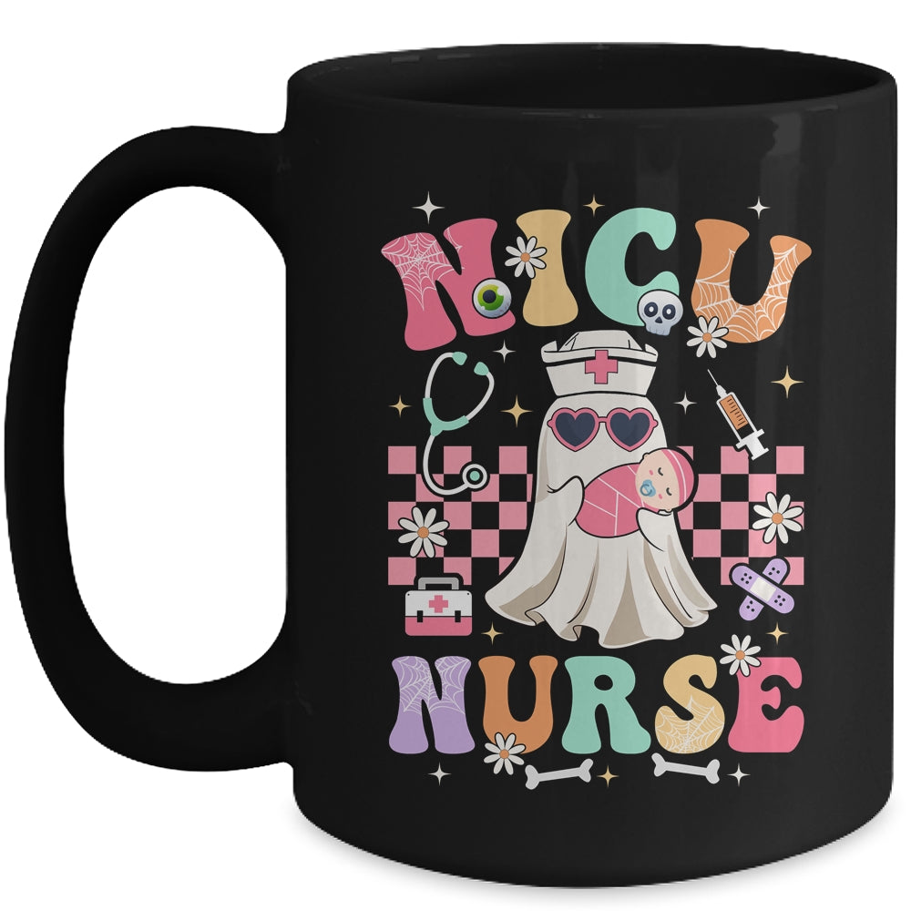 NICU Nurse Spooky Ghost Halloween Cute Nursing Costume Mug | teecentury