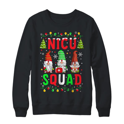 NICU Nurse Squad Three Gnomes Christmas Gnome Nurse Xmas Shirt & Sweatshirt | teecentury