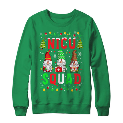 NICU Nurse Squad Three Gnomes Christmas Gnome Nurse Xmas Shirt & Sweatshirt | teecentury