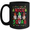 NICU Nurse Squad Three Gnomes Christmas Gnome Nurse Xmas Mug | teecentury