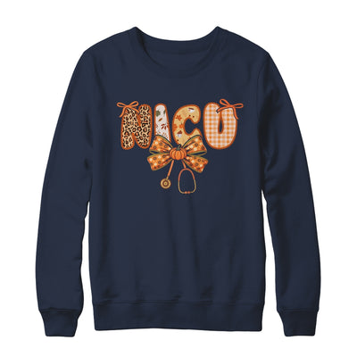 NICU Nurse Stethoscope Coquette Bow Autumn Fall Nursing RN Shirt & Sweatshirt | teecentury