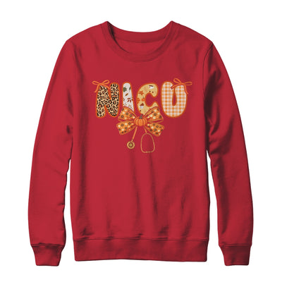 NICU Nurse Stethoscope Coquette Bow Autumn Fall Nursing RN Shirt & Sweatshirt | teecentury